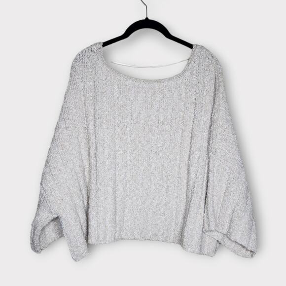 Free People Good Day Cropped Sweater Cream Women’s XS - Picture 9 of 9